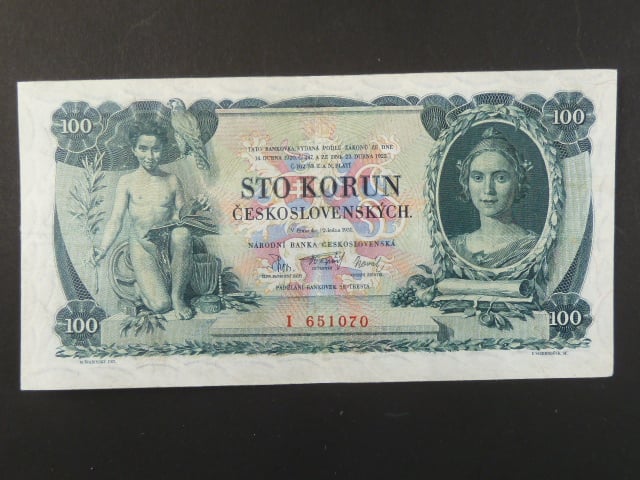 100 Kč 10.1.1931 serie U, I.vydání