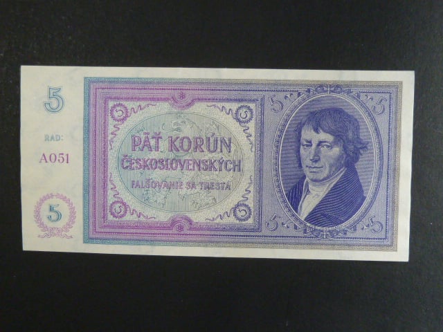 5 Kč 1938, Nevydaná série A 051