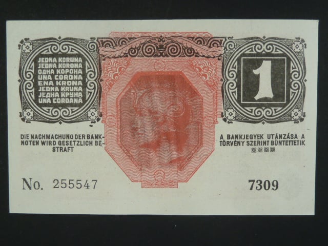 1 K 1.12.1916, série 7309 s číslovačem 16 x 3 mm, vzávná varianta MRR, He. RU15 MRRa