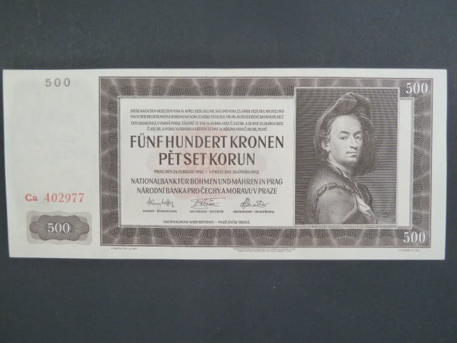 500 K 24.2.1942, série Ca II. vydání
