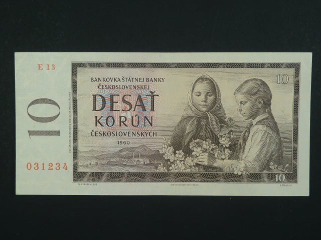 10 Kčs 1960 s. E 13