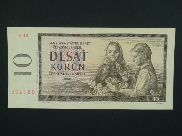 10 Kčs 1960 s. E 43