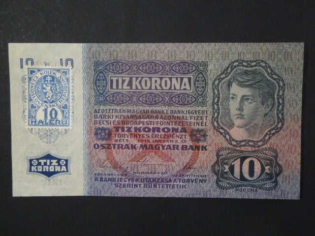 10 K 2.1.1915, Kolkovaná - zoubkovaný kolek