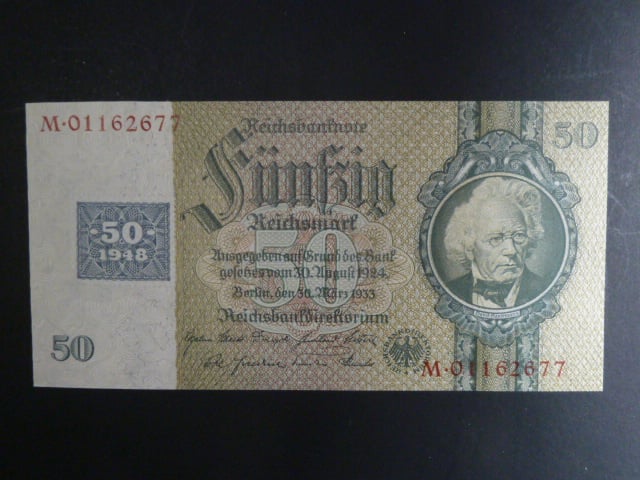 DDR - 50 DM 1948 (1933) s kolkem