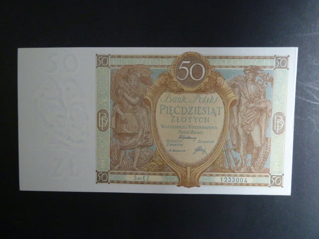 Polsko, 50 Zl 1929 série EZ.
