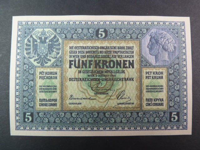5 K 1914, nevydaná, oboustranná