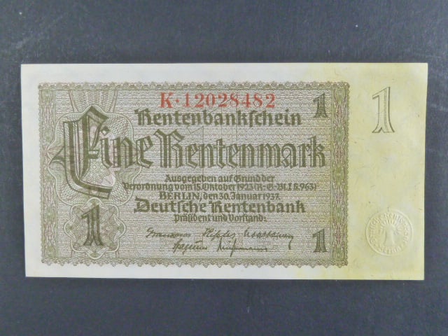 Německo, 1 Rtm 1937 série K, 8-mi místný firemní číslovač, Ba. D11c