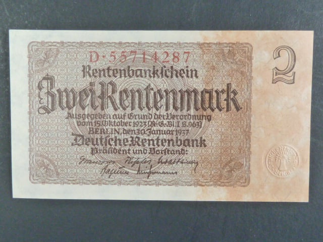 Německo, 2 Rtm 1937 série D, 8-mi místný říšský číslovač, Ba. D12b