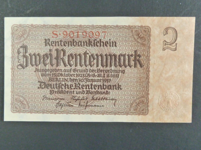 Německo, 2 Rtm 1937 série D, 7-mi místný říšský číslovač, Ba. D12a