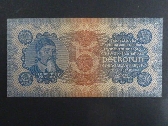 5 Kč 28.9.1921 série 4, Ba. 18, Pi. 15