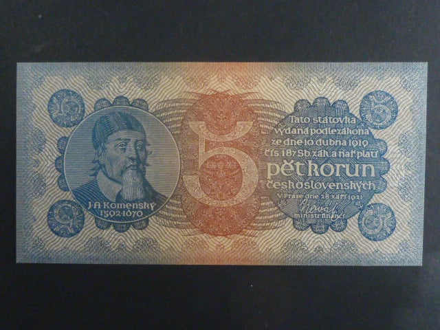 5 Kč 28.9.1921 série 7, Ba. 18, Pi. 15