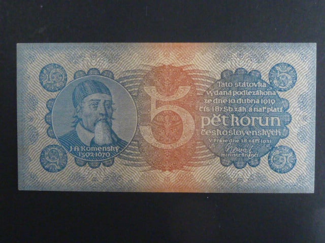 5 Kč 28.9.1921 série 4, Ba. 18, Pi. 15