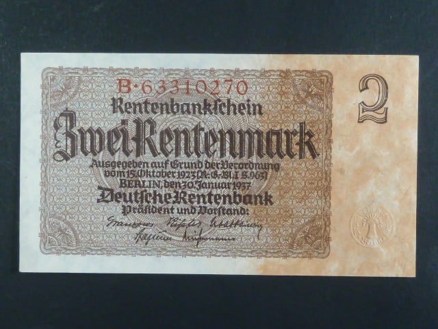 Německo, 2 Rtm 1937 série B, 8-mi místný říšský číslovač, Ba. D12b