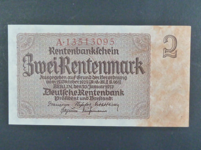 Německo, 2 Rtm 1937 série A, 8-mi místný říšský číslovač, Ba. D12b