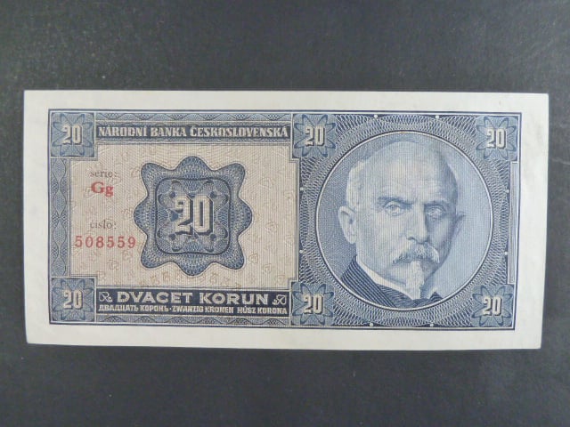 20 Kč 1.10.1926 série Gg
