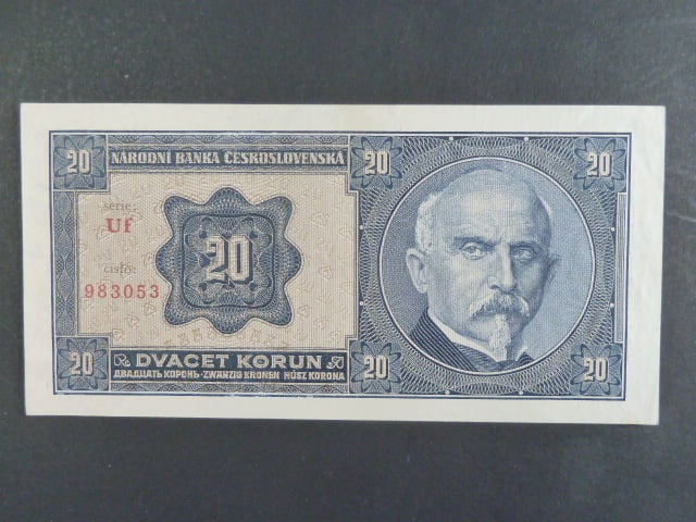 20 Kč 1.10.1926 série Uf