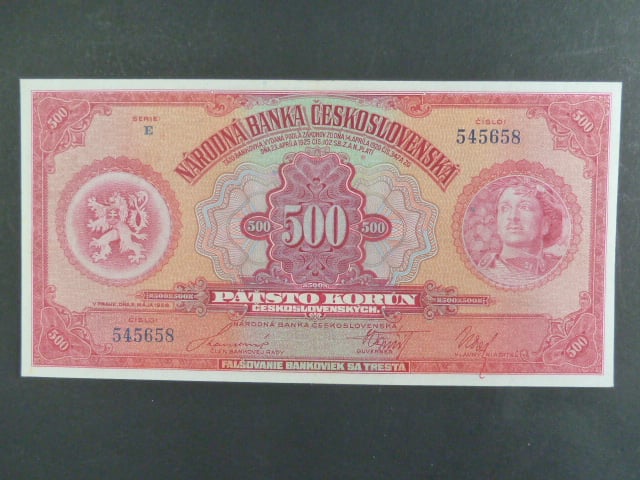 500 Kč 2.5.1929 série E, Ba. 23c
