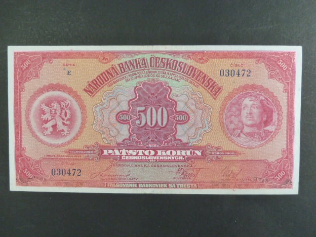500 Kč 2.5.1929 série E, Ba. 23c