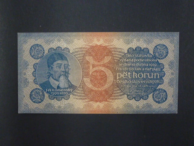 5 Kč 28.9.1921 série 8, Ba. 18, Pi. 15