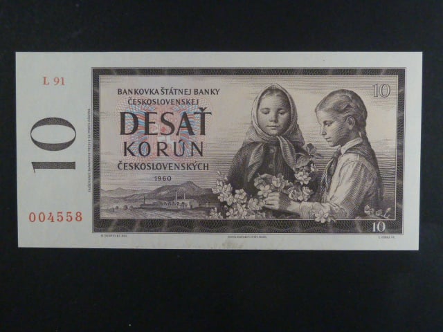 10 Kčs 1960 s. L 91