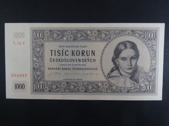 1000 Kčs 16.5.1945 série E 24