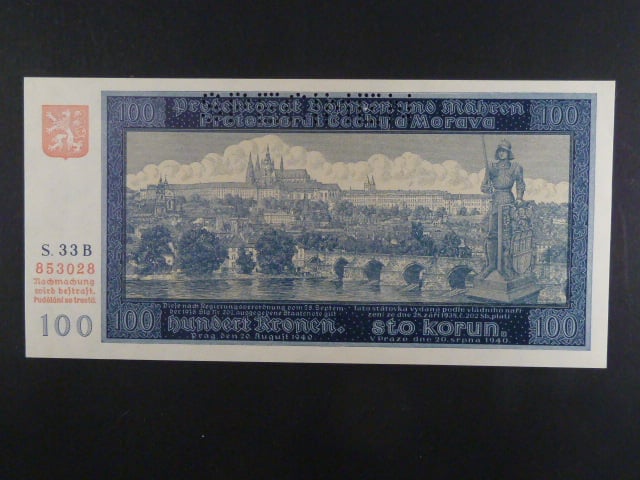 100 K 1940, série 33 B I. vydání, perf. SPECIMEN
