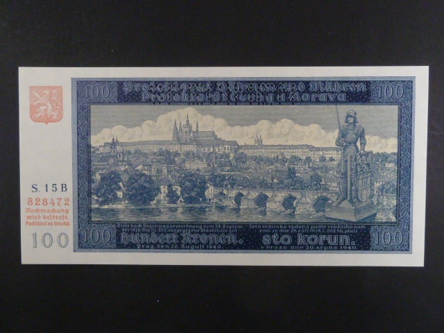100 K 1940, série 15 B I. vydání, perf. SPECIMEN
