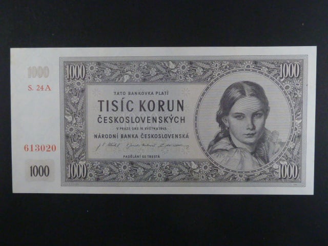 1000 Kčs 16.5.1945 série A 24