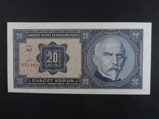 20 Kč 1.10.1926 série Af
