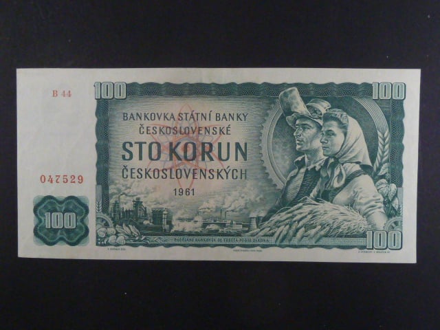 100 Kčs 1961 série B 44, vysoká vzácná série