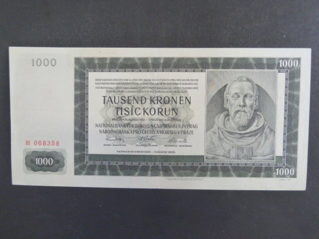 1000 K 8.7.1942 série H, I. vydání