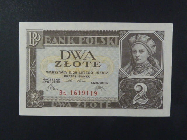 Polsko, 2 Zl 1936 série BŁ