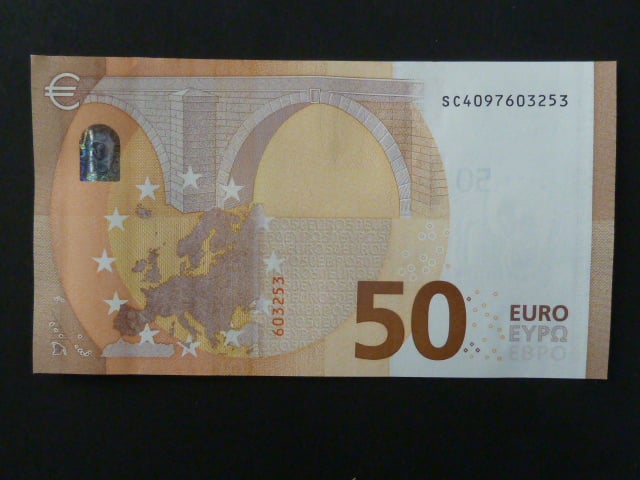 50 Euro 2017 s.SC, Itálie podpis Mario Draghi, S014
