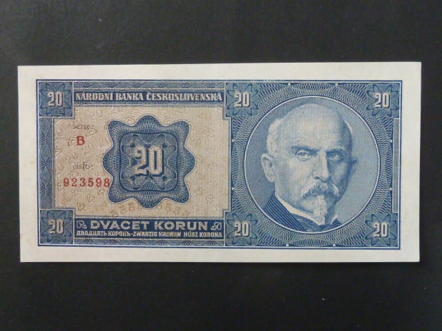 20 Kč 1.10.1926, serie B, vzacna