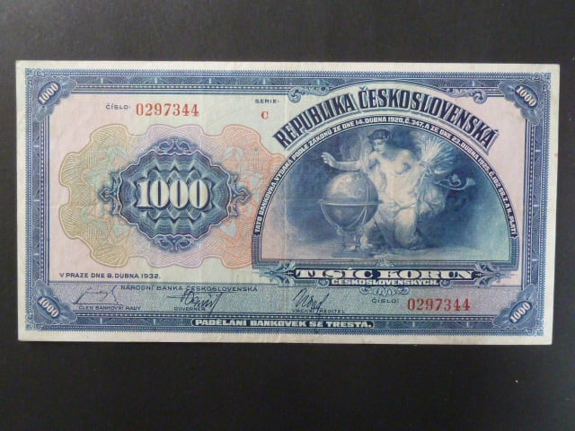 1000 Kč 8.4.1932, serie C