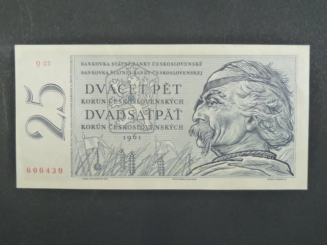 25 Kčs 1961 s. Q 22