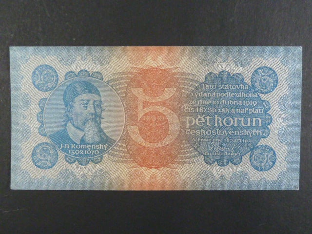 5 Kč 28.9.1921 série 3, Ba. 18, Pi. 15, ohlý rožek