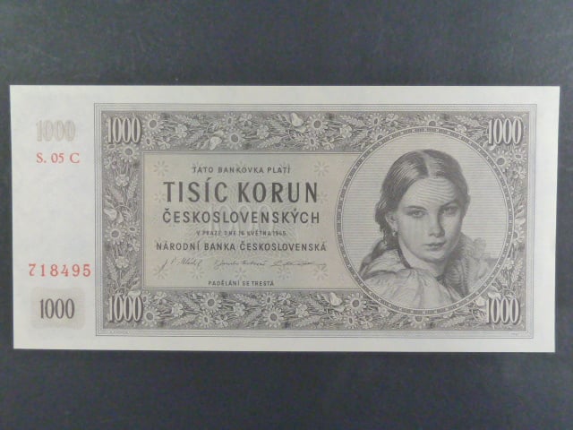 1000 Kčs 16.5.1945 série C 05