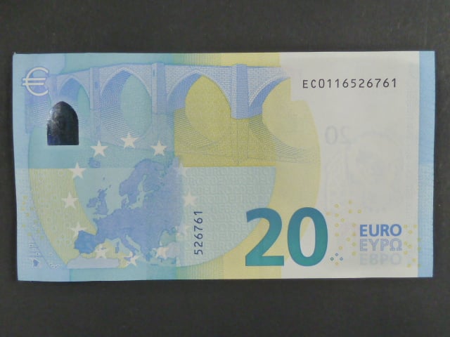 20 Euro 2015 s.EM, Slovensko, podpis podpis Lagarde, E009