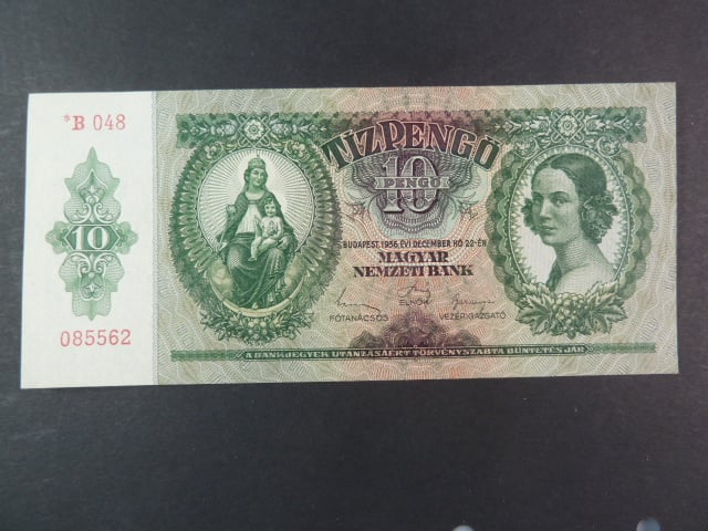 Maďarsko, 10 Pengö 1936 série *B 048 Szálasiho vydání