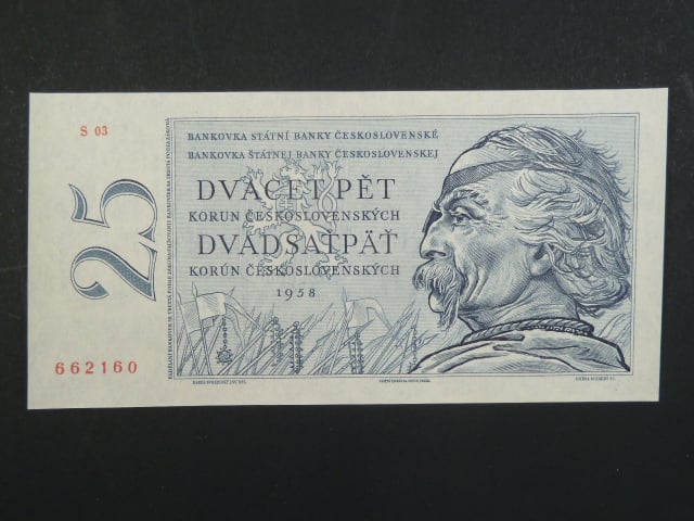 25 Kčs 1958 s. S 03