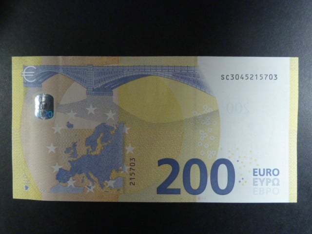 200 Euro 2019 s.SC, Itálie podpis Mario Draghi, S006