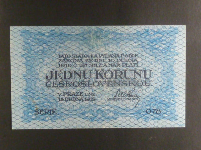 1 Kč 15. 4. 1919, s.078