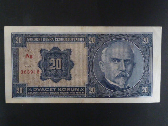 20 Kč 1.10.1926 série Ag