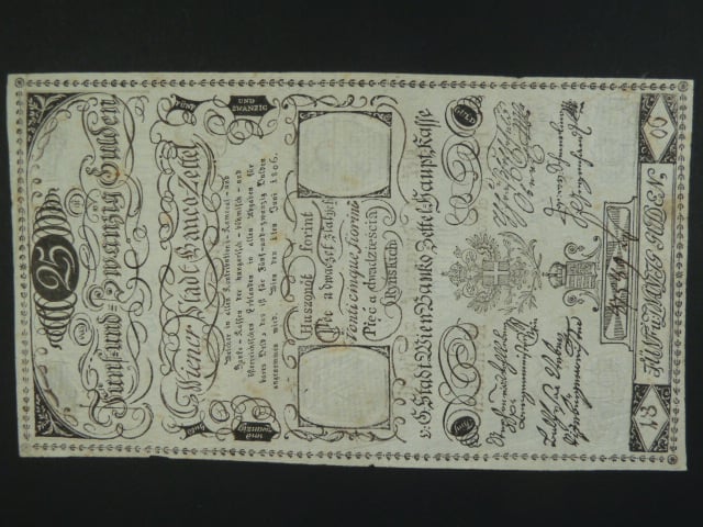 25 Gulden 1.6.1806, Ri. 41, Pi. A40