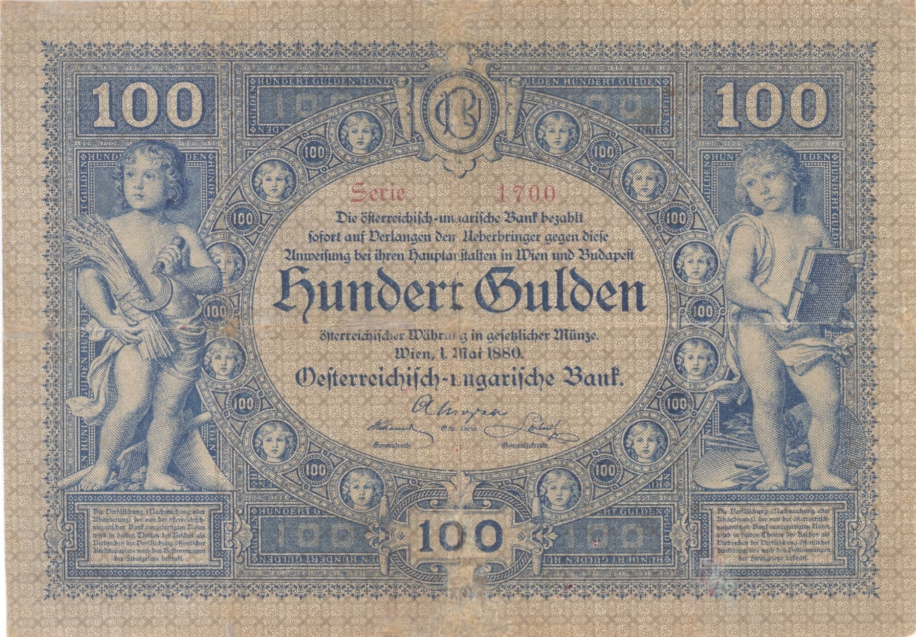 100 G 1.5.1880 série 1719, Ri. 141, Pi. 1