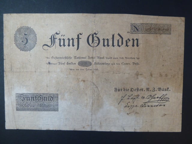 5 Gulden 1.7.1816