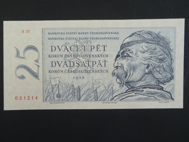 25 Kčs 1958 s. S 37