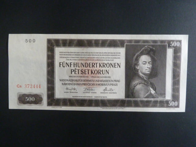 500 K 24.2.1942, série Ca II. vydání