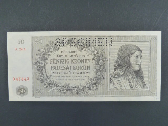 50 K 25.9.1944 série 24 A perf. SPECIMEN